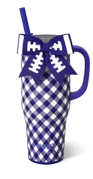 Swig Gameday Gingham Royal Mega Mug 40oz