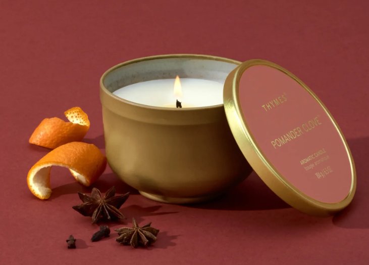Thmyes Pomander Clove Candle Tin