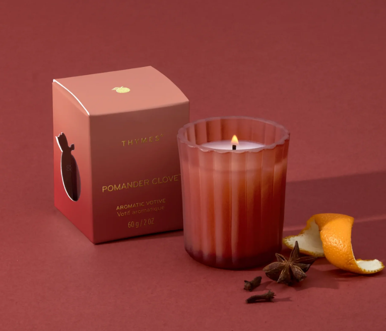 Thmyes Pomander Clove Votive Candle