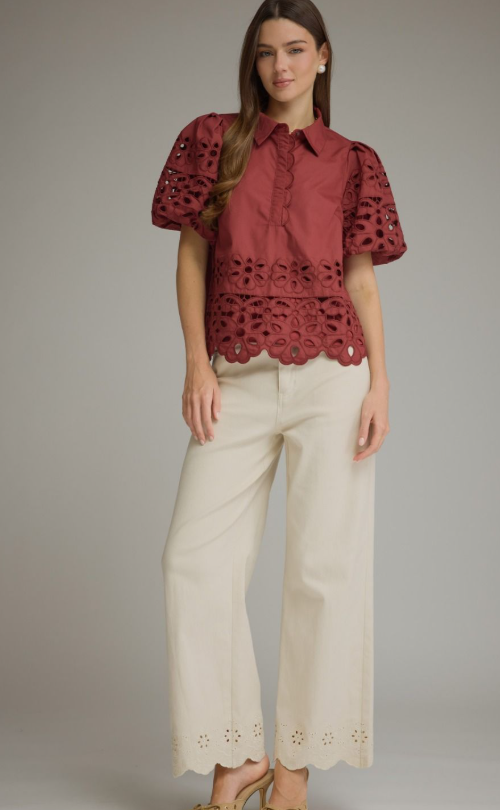 Florence Scallop Top