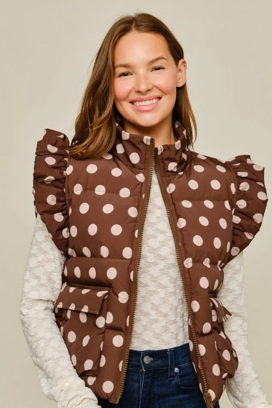 Poppy Dot Puffer