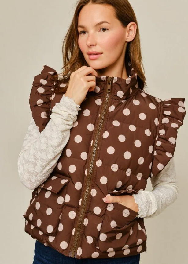 Poppy Dot Puffer