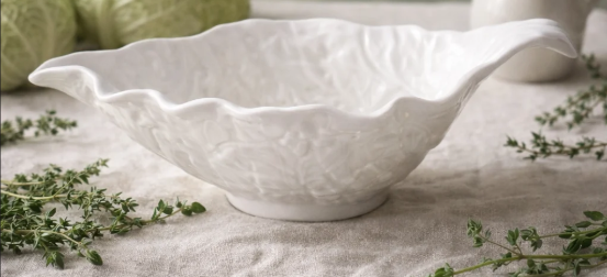 Bordallo Pinheiro Cabbage Beige Sauceboat