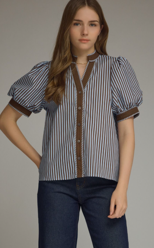 Brigitte Stripe Blouse