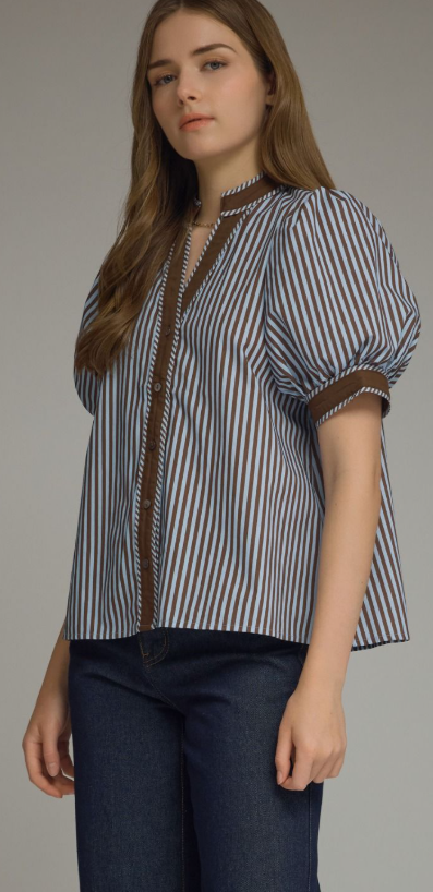 Brigitte Stripe Blouse