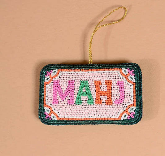 The Darling Effect Handcrafted Beaded Mahjong Ornament