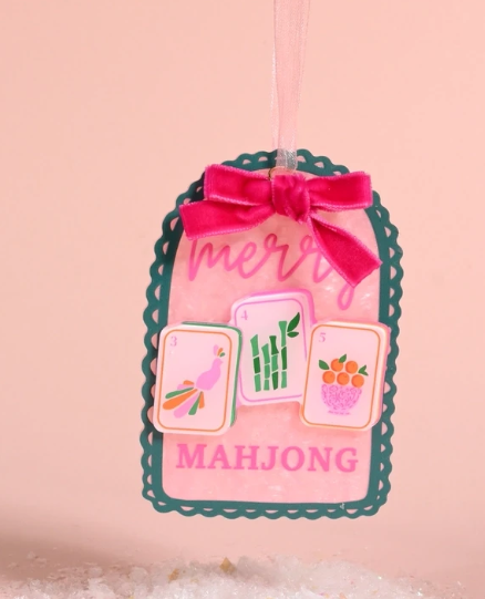 The Darling Effect Acrylic Merry Mahjong Ornament