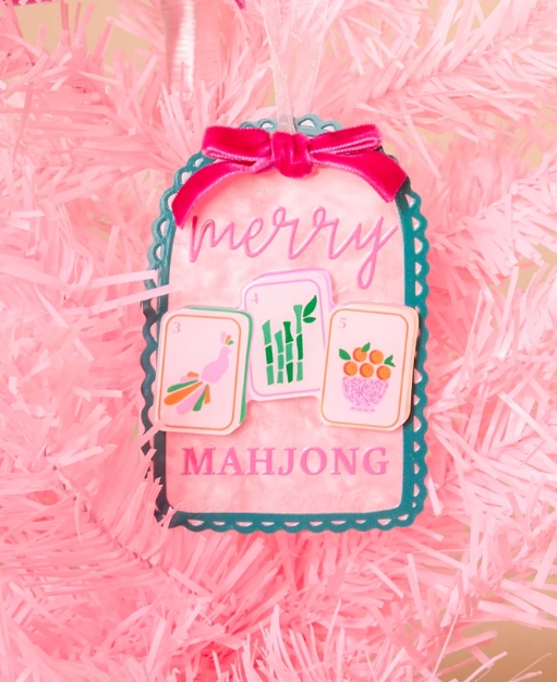 The Darling Effect Acrylic Merry Mahjong Ornament