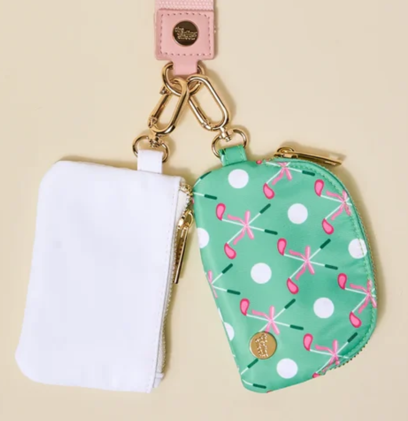 The Darling Effect Dynamic Duo Pouch Wristlet Tee Time