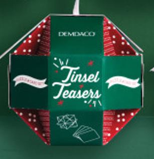 Demdaco Tinsel Teasers Game Ornament