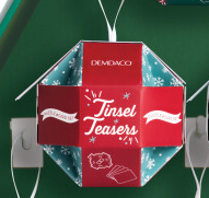 Demdaco Tinsel Teasers Game Ornament