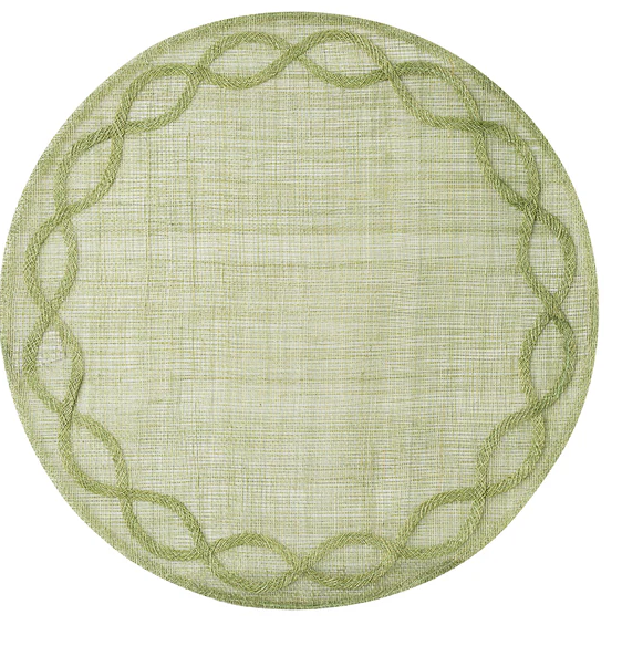 Juliska Tuileries Garden Placemat - Basil/Pistachio