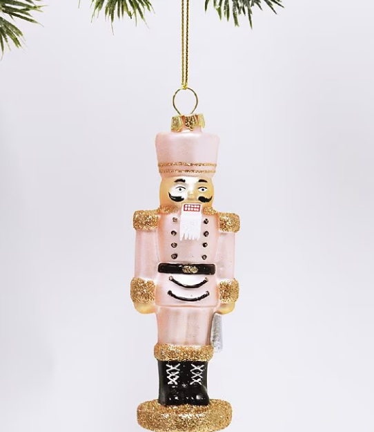 8 Oak Lane Gold Glittered Nutcracker Ornaments