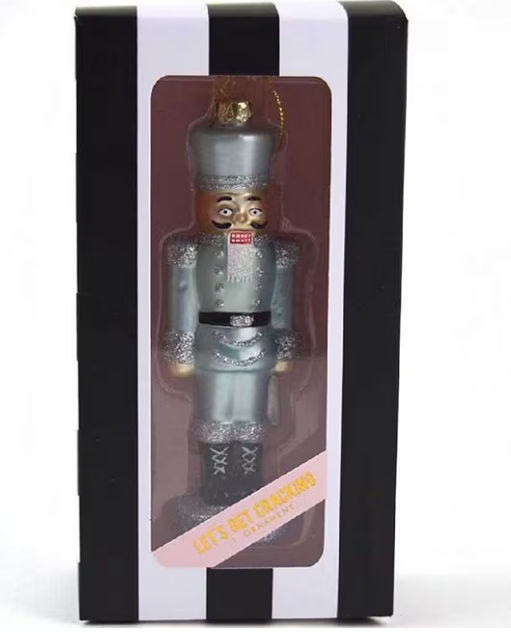 8 Oak Lane Gold Glittered Nutcracker Ornaments