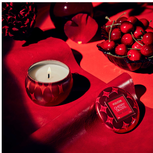 Voluspa Cherry Gloss Mini Tin Candle