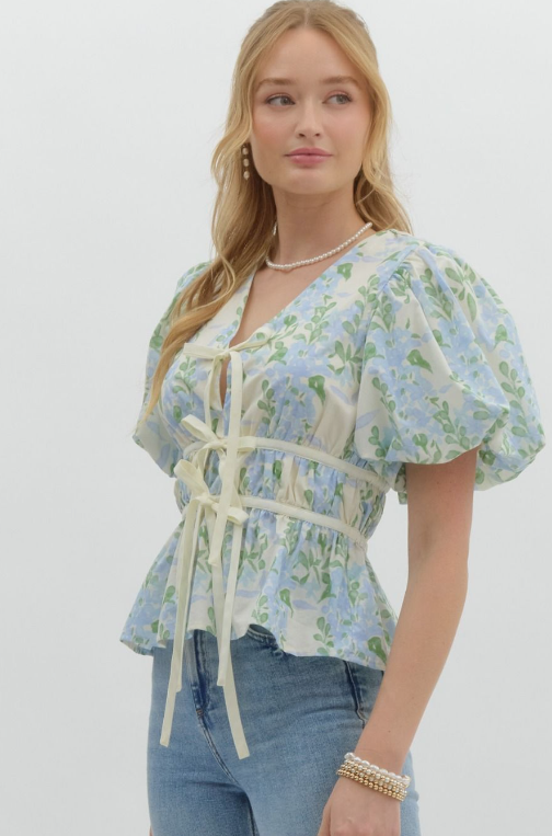 Bow-Tie Bloom Top