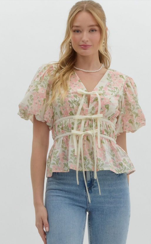 Bow-Tie Bloom Top