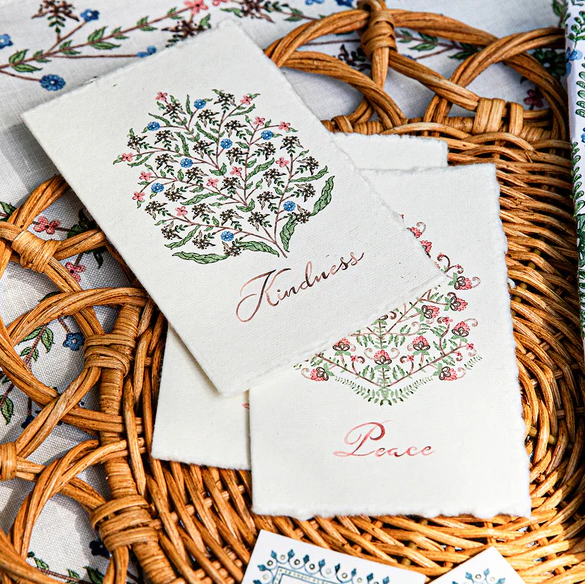 Juliska Villa Seville Note Card Assorted Set/6 - Chambray
