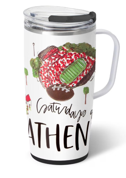Swig Saturdays in Athens Travel Mug 22oz