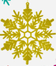 180 Flocked Snowflake Ornament
