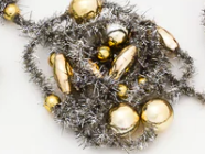 180 Tinsel Glass Bead Garland - 3 Assorted Colors