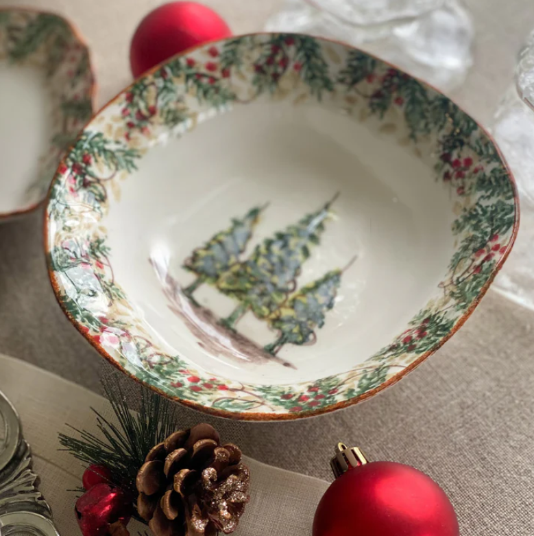 Arte Italica Natale Cereal Bowl