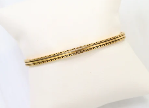 Caroline Hill Eastham Bangle Bracelet Gold
