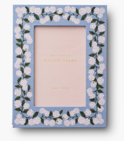 Rifle Paper Co Hydrangea Paper Wrapped 4x6 Picture Frame