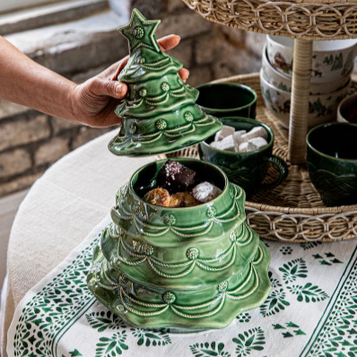 Juliska Berry & Thread Christmas Tree Cookie Jar