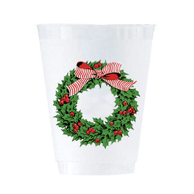 WH Hostess Shatter Proof Cups Wreath