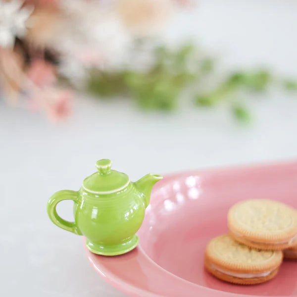 Nora Fleming Fiesta Bread Tray and Tea Pot Mini