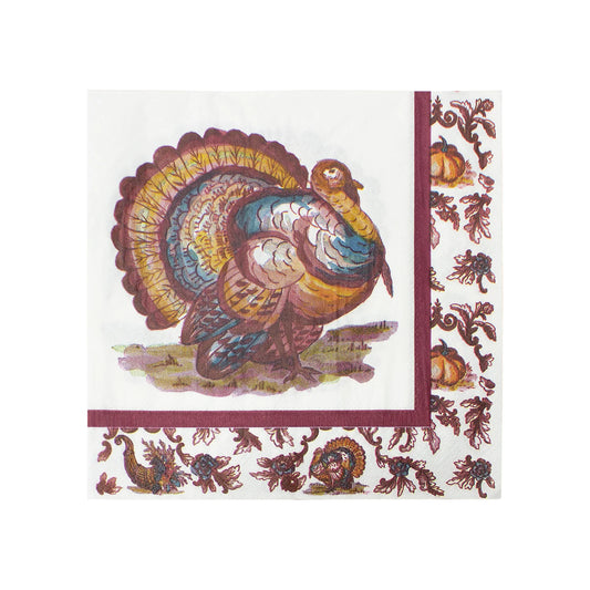 Sophistiplate Turkey Cocktail Napkins