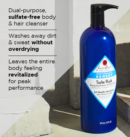 Jack Black Turbo Wash: Energizing Cleanser for Hair & Body