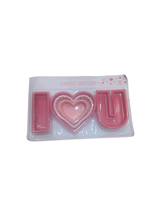 I Heart You Valentine's Day Cookie Cutter Set 5 Count