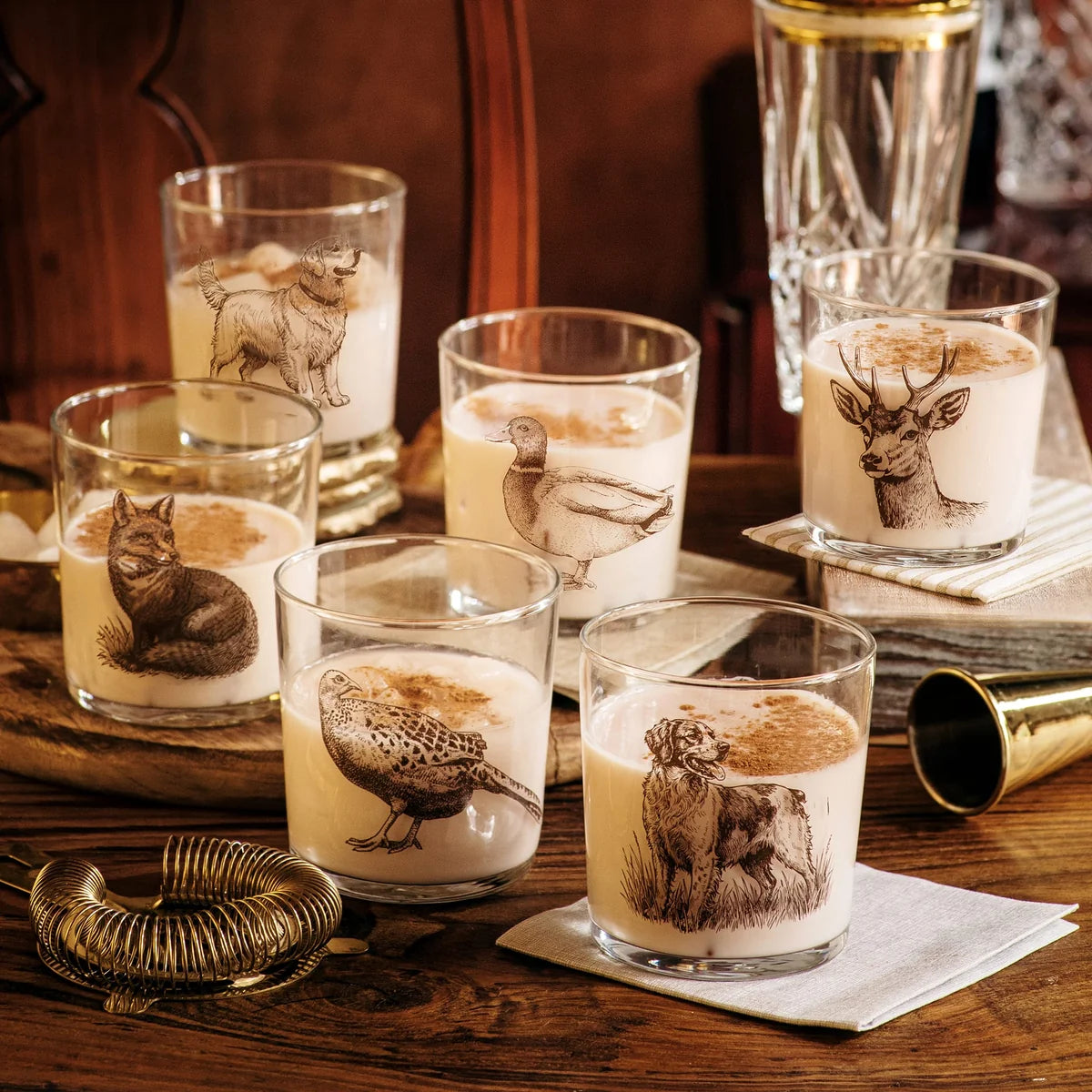 Vietri Wildlife Assorted Tumblers Set of 6