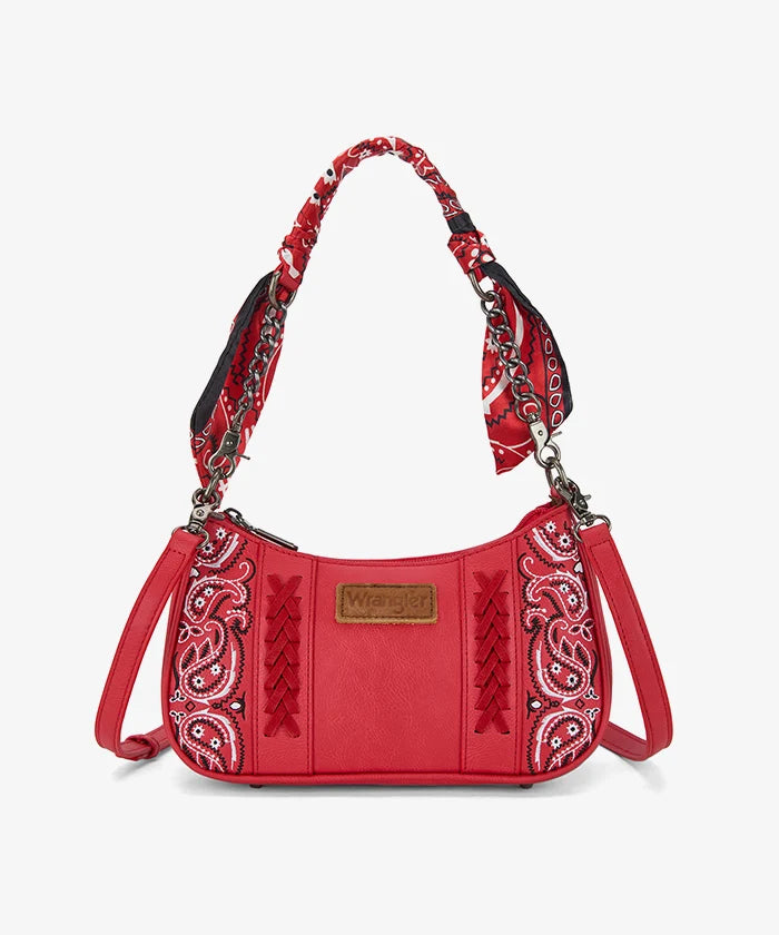 Wrangler Desert Paisley Shoulder Bag RED
