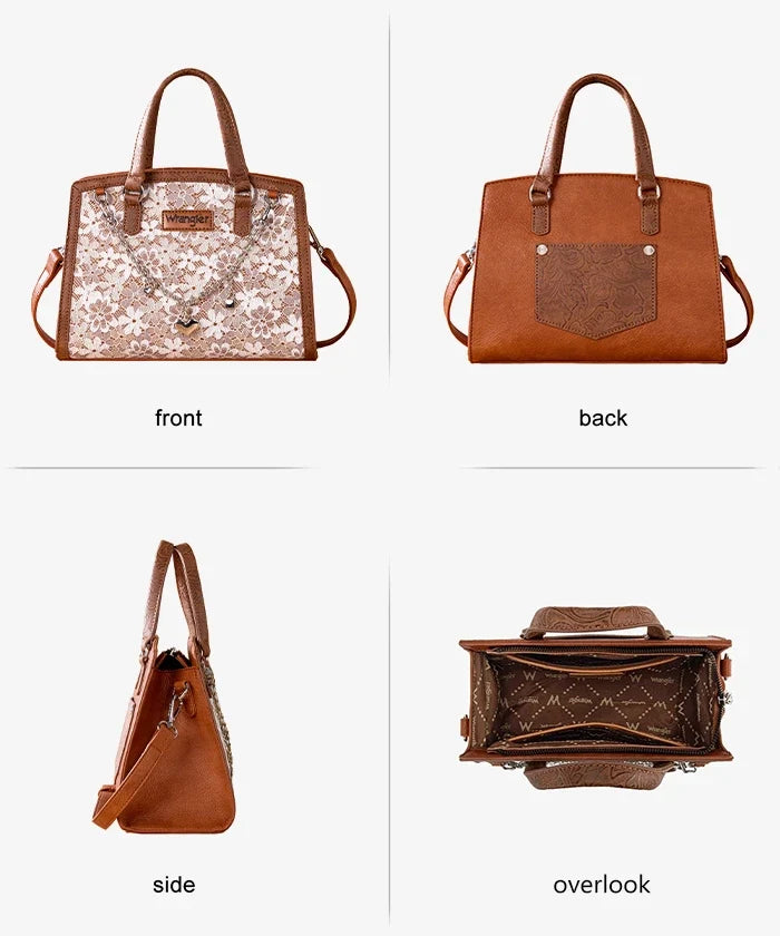 Wrangler Western Chic Lace Tote Bag