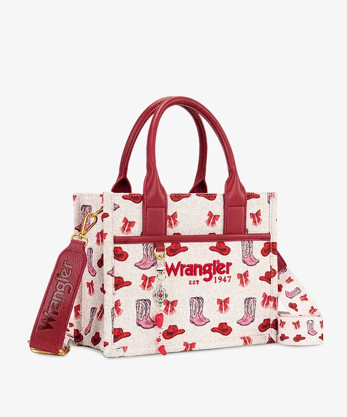 Wrangler Rodeo Icons Western Canvas Tote Bag