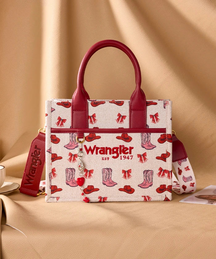 Wrangler Rodeo Icons Western Canvas Tote Bag