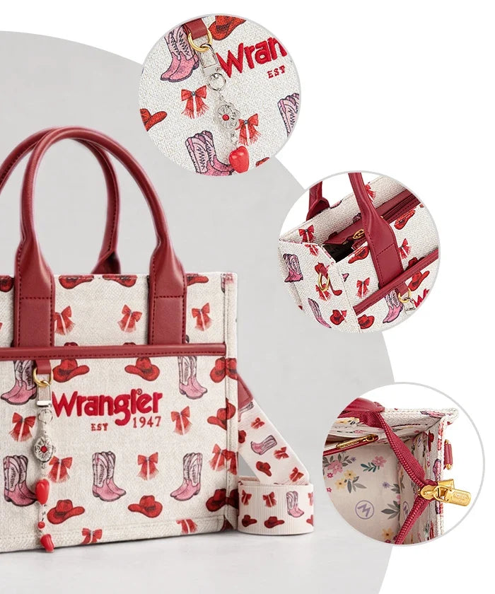 Wrangler Rodeo Icons Western Canvas Tote Bag
