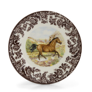 Spode Woodland Horses Salad Plate 8" Quarter Horse
