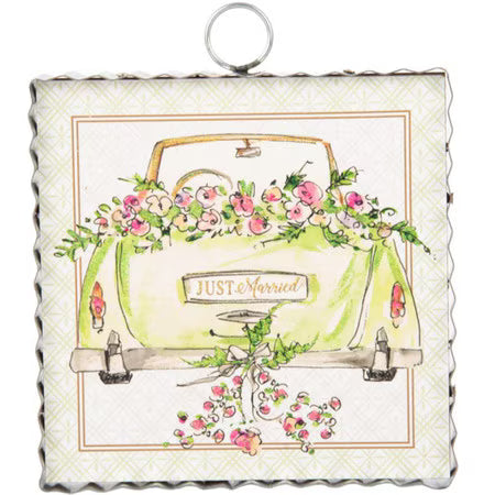 The Porch Round Top Collection Just Married Mini Art
