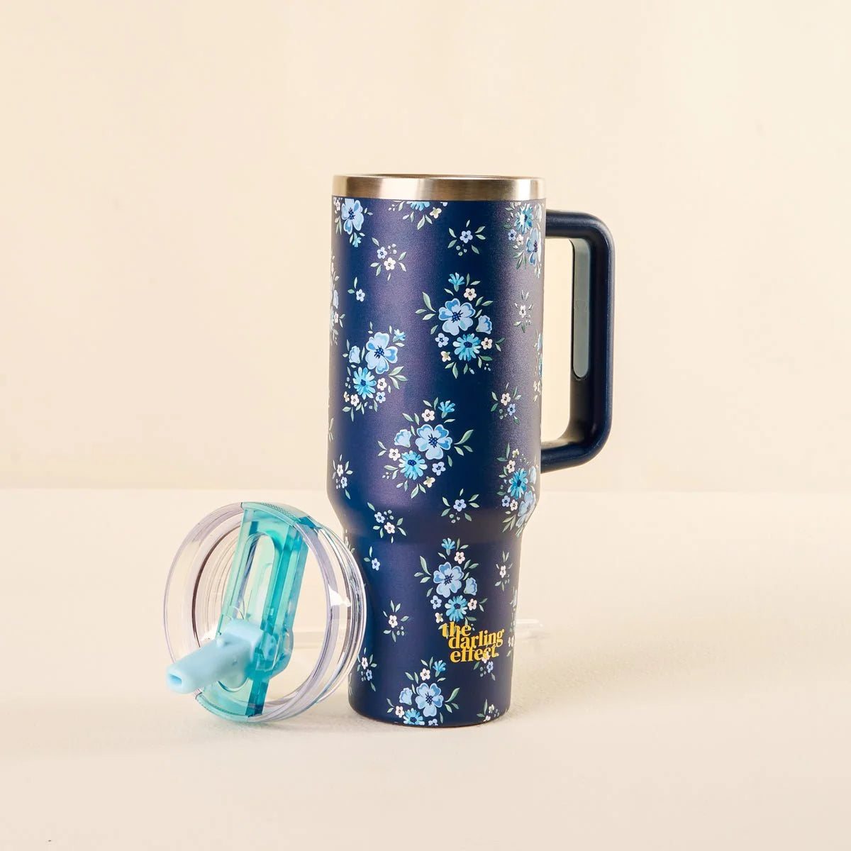 The Darling Effect Endless Daydream Navy 40 oz Lifestyle Flip Straw Tumbler