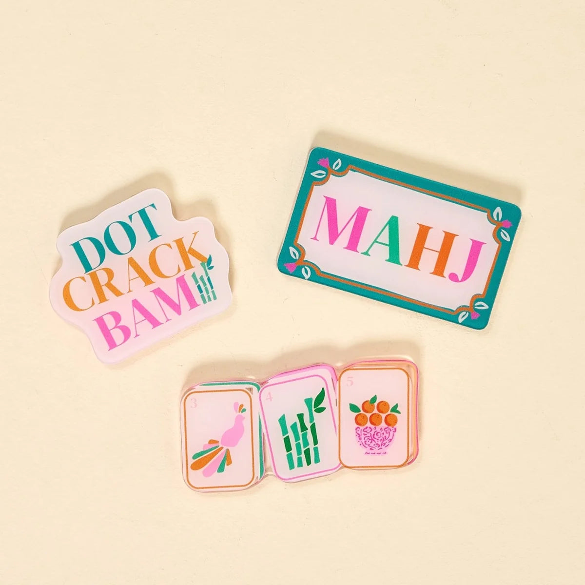 The Darling Effect Let's Play Mahjong Little Magnet Set