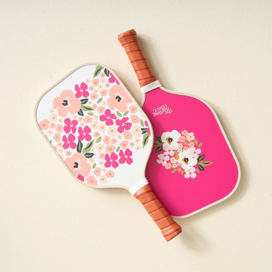 The Darling Effect Lively Flora Pink Pickleball Paddle