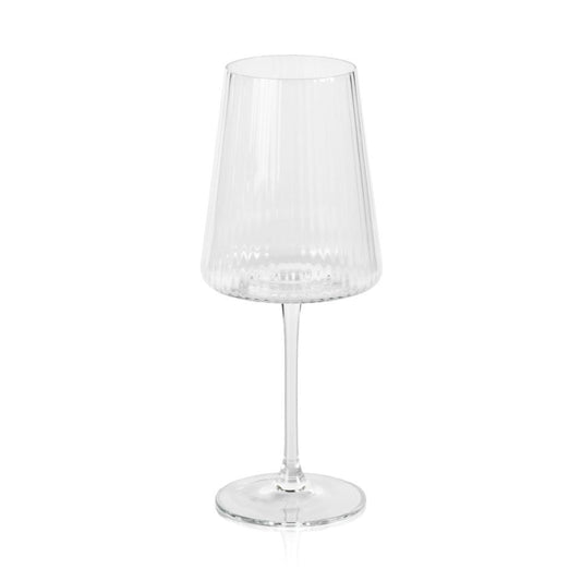 Zodax Bandol Fluted Textured Wine Glass