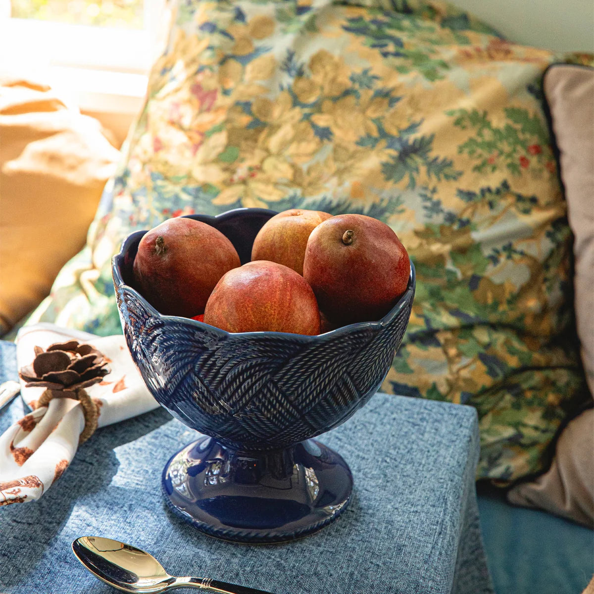 Juliska Le Panier Mystic Knot Footed Bowl - Denim
