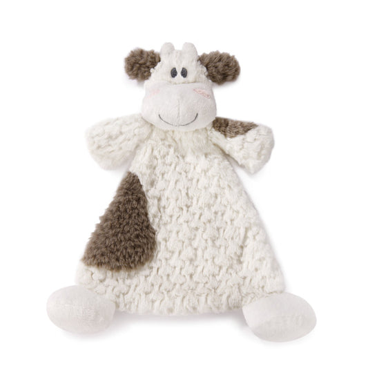 Demdaco Moozer Cow Rattle Blankie