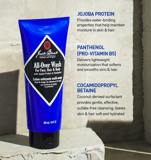 Jack Black All-Over Wash for Face, Hair, and Body