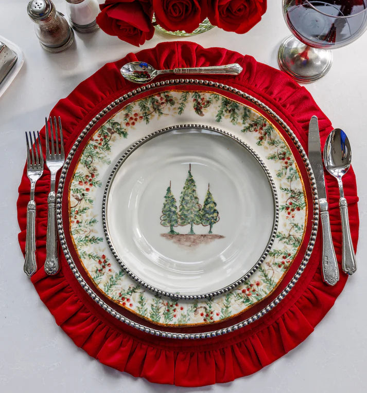 Arte Italica Natale Dinner Plate
